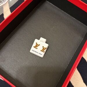 LV inspired Stainless Steel Earrings studs.